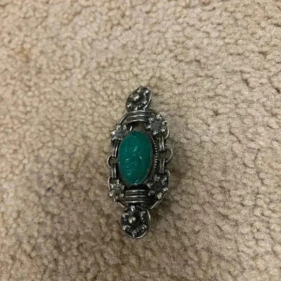 Vintage Greenish-bluish Pin/ Brooch - Picture 2 of 6